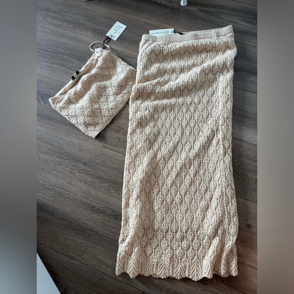 NWT FRESHMAN 1996 knit crochet set